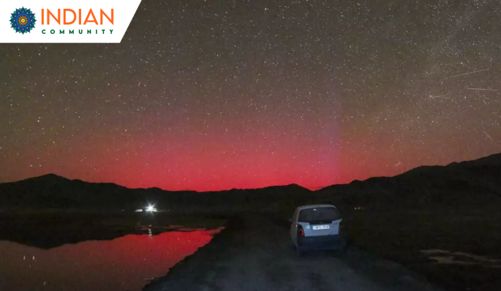 Ladakh's skies ablaze with rare Northern Lights during powerful solar store