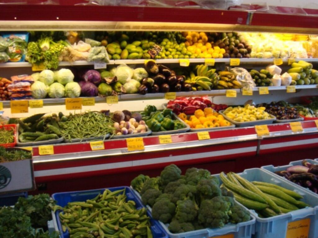 Variety-of-fresh-produce-at-india-Bazar-USA