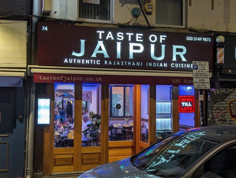 Taste of Jaipur - Rajasthani Restaurant in Brick Lane, London