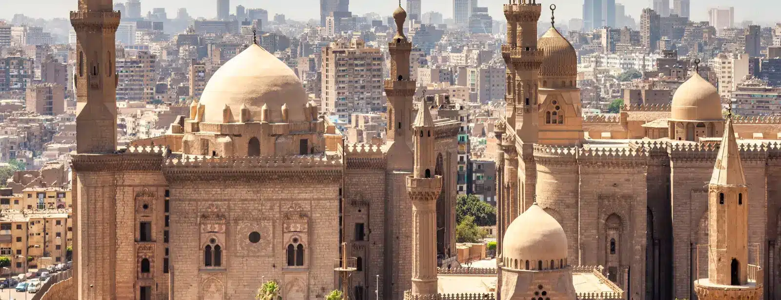 Old Cairo with the hanging church Coptic Museum and Sultan Hassan Mosque Cairo