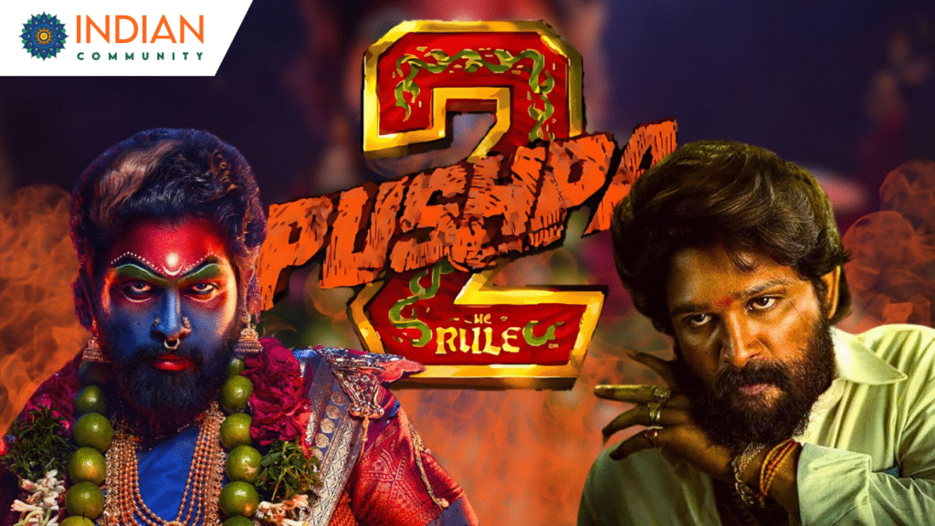 Allu Arjun in an intense scene from Pushpa 2: The Rule, showcasing his powerful performance in the action-packed sequel.