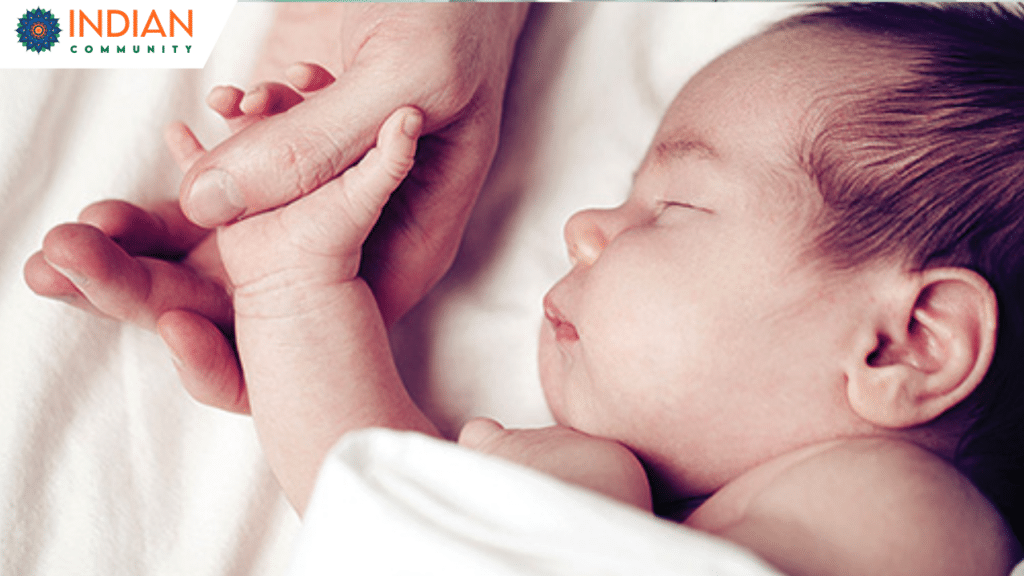 Baby's image holding a figure