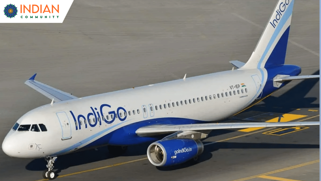 An image of IndiGo flight