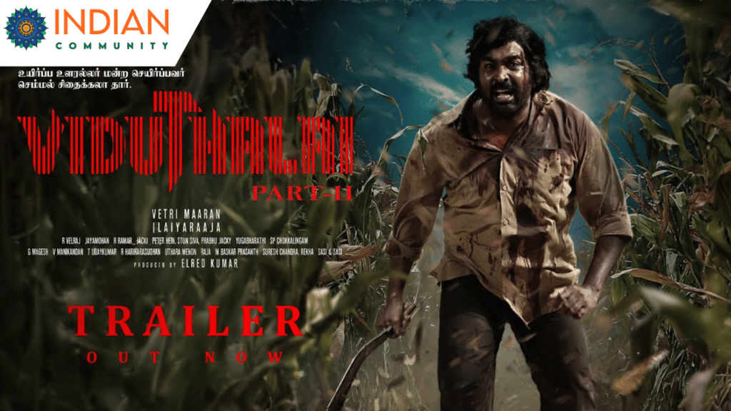 The image is a movie poster for "Viduthalai Part II", directed by Vetri Maaran.