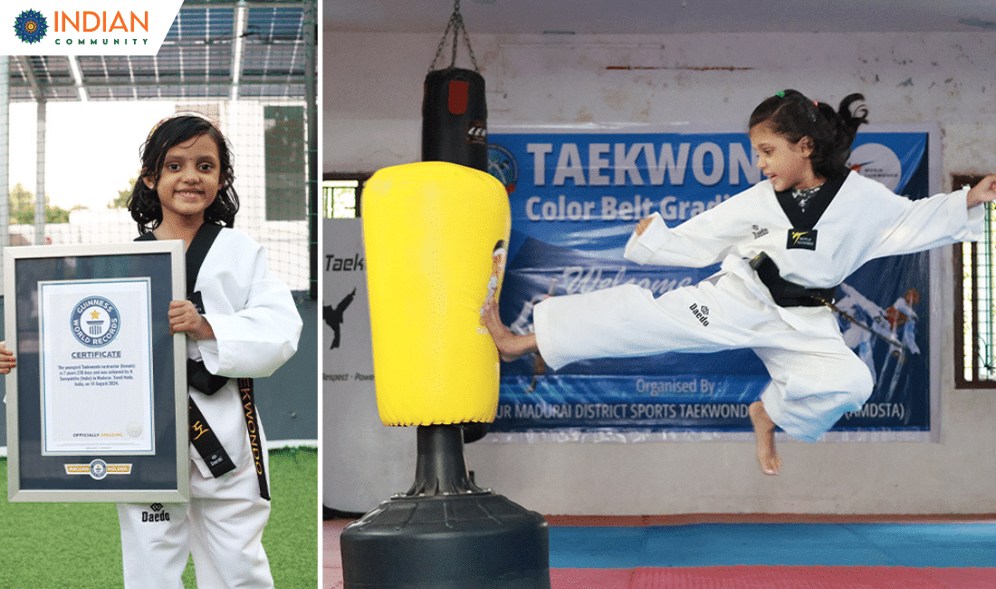 7-Year-Old Samyuktha Narayanan: The World’s Youngest Taekwondo Instructor