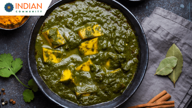Palak Paneer Recipe (Spinach with Indian Cottage Cheese)