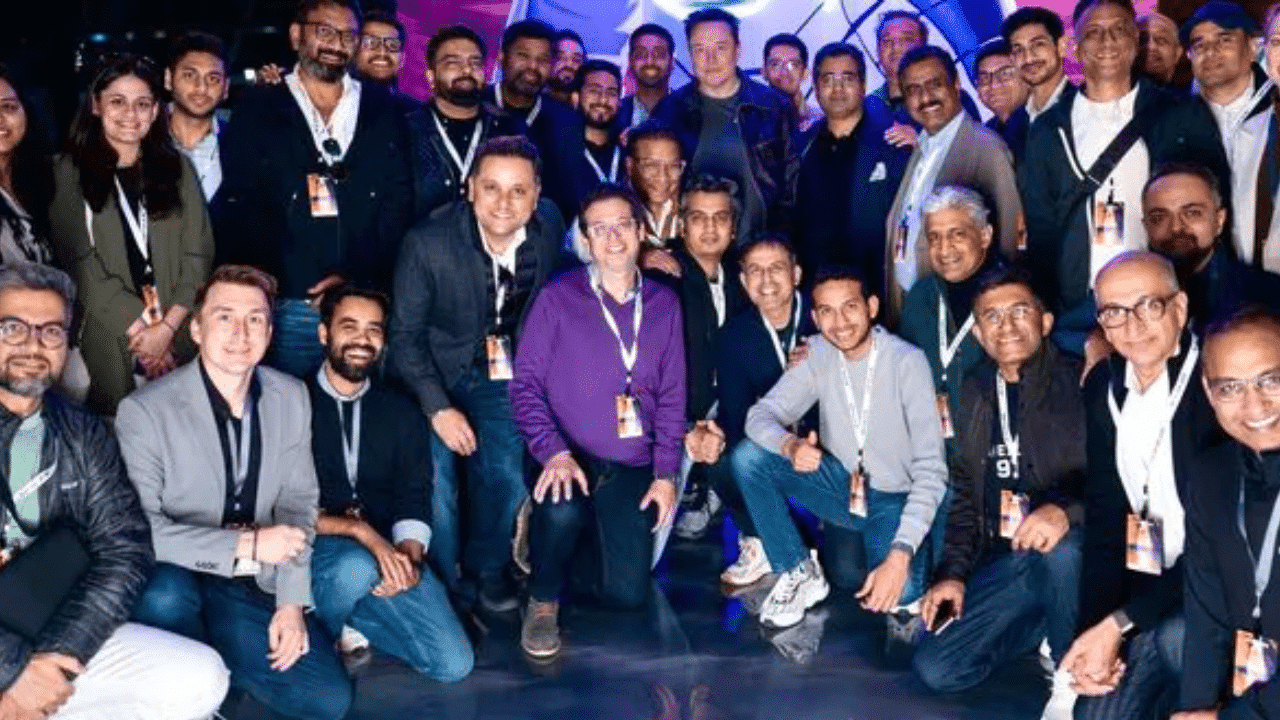 Elon Musk Hosts Indian Business Leaders at SpaceX