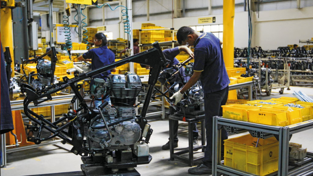 motorcycle assembly plant