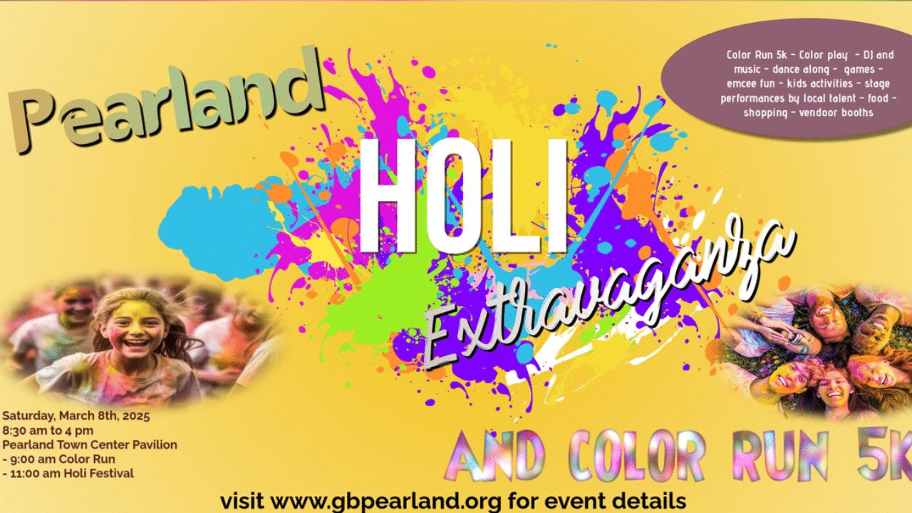 Pearland Holi Extravaganza 2025 Festival of Colors