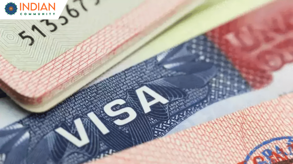 A close image of Visa