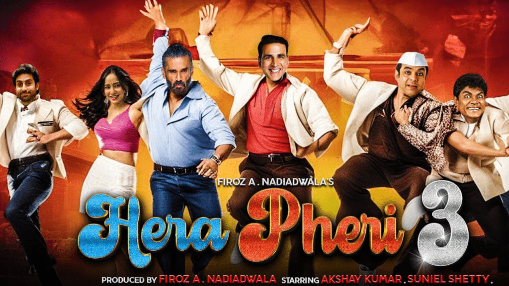 Hera Pheri 3 cast Akshay Kumar, Suniel Shetty, and Paresh Rawal reunite for the upcoming movie.