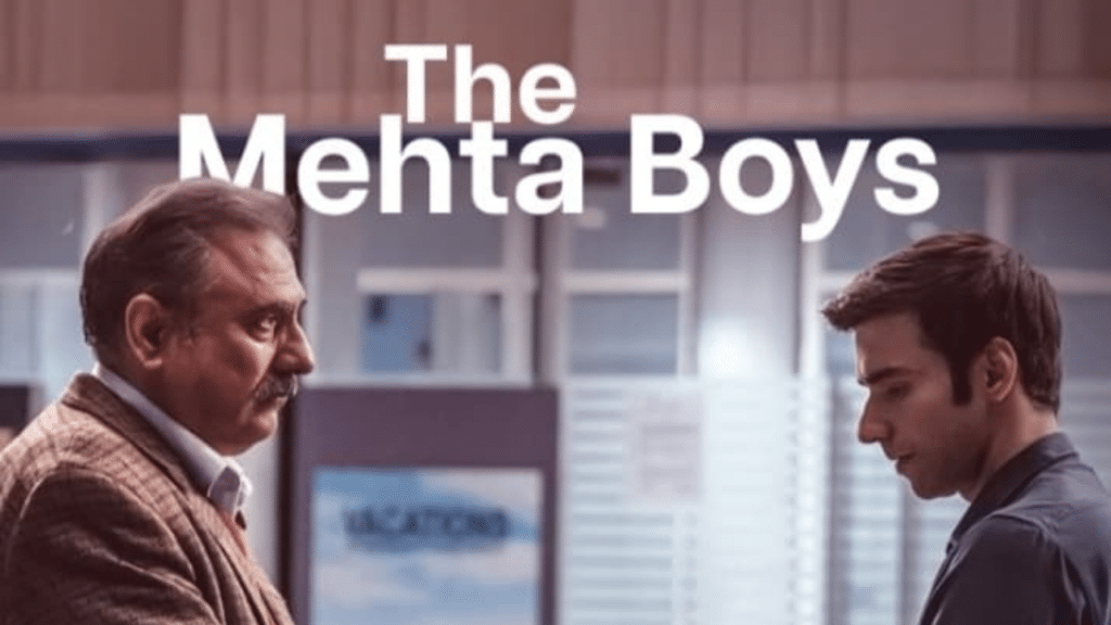 Boman Irani and Avinash Tiwary in a still from the movie The Mehta Boys, showcasing an emotional father-son moment.