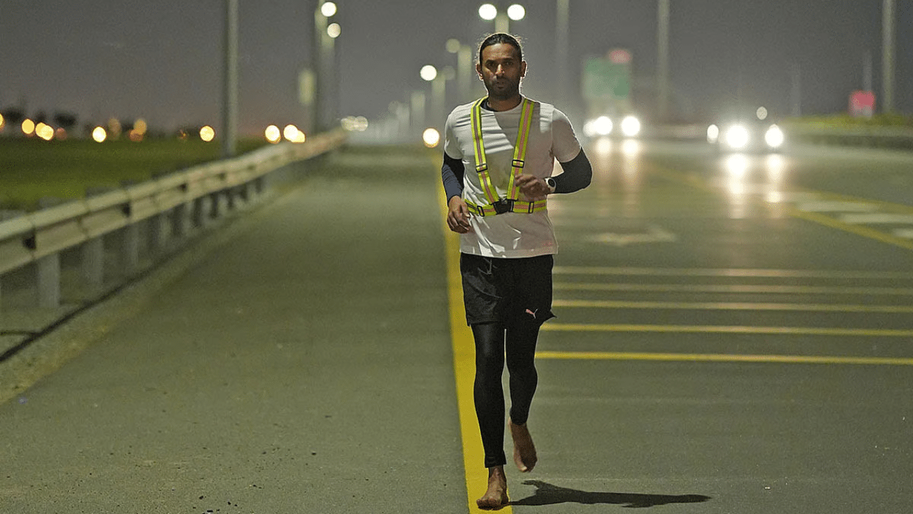 Dubai’s ‘Barefoot Mallu’ Completes 115km Run to Champion Ocean Conservation