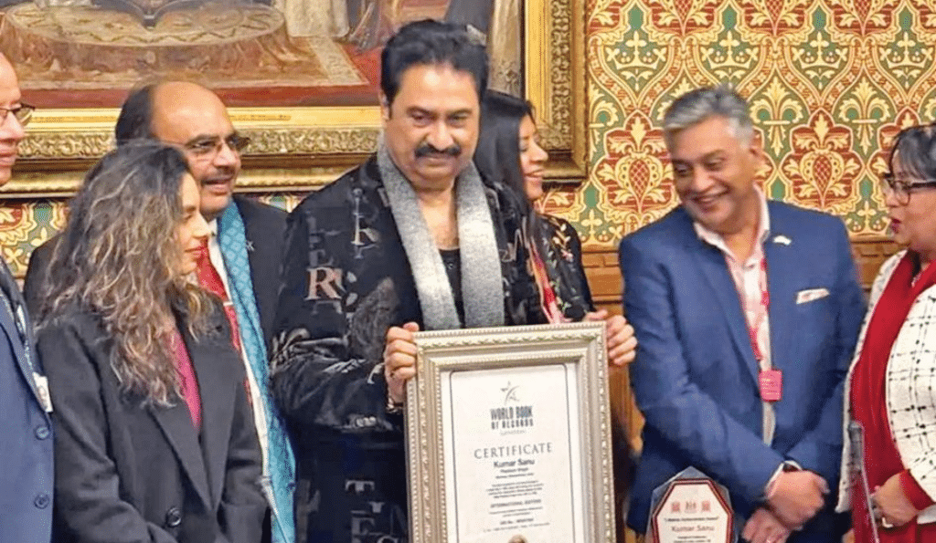 Kumar Sanu Honored with Dual Accolades at UK Parliament