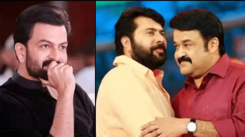 Mohanlal, Mammootty, and Prithviraj rumored to star together in Vysakh’s upcoming Malayalam film.