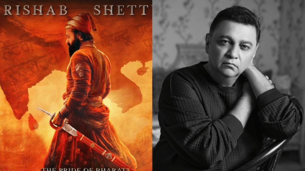 National Award-winning actor Rishab Shetty unveiled the first poster of his much-anticipated movie The Pride of Bharat: Chhatrapati Shivaji Maharaj today.