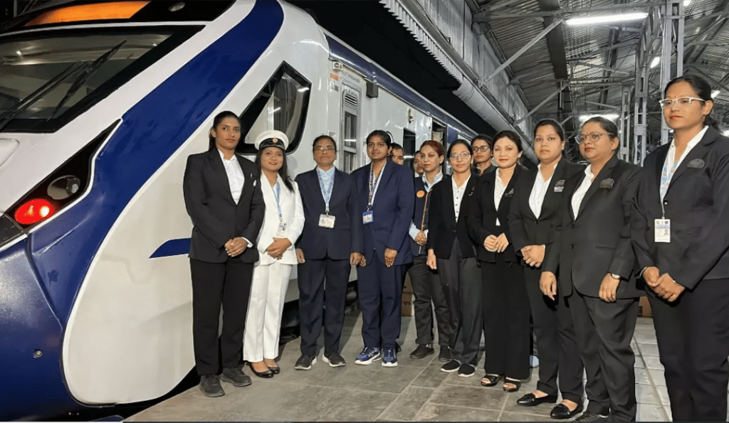 Breaking Barriers All-Women Crew Commands Vande Bharat Express