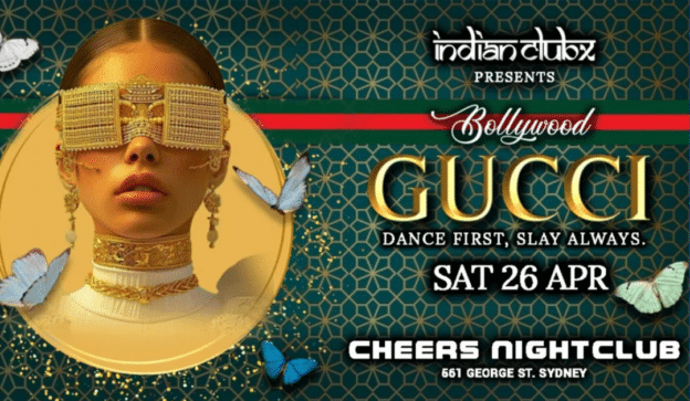 GUCCI – Bollywood Saturdays at Cheers Nightclub, Sydney