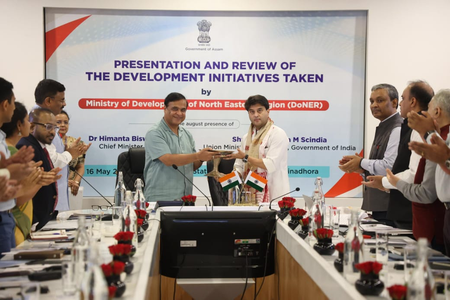 Assam CM, Union Minister Scindia hold meeting to boost state’s development
