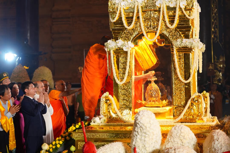Vietnam: Sacred relics of Lord Buddha from India enshrined in Tam Chuc Pagoda