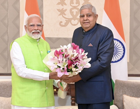 Prez Murmu, PM Modi extend birthday greetings to Vice President Jagdeep Dhankhar