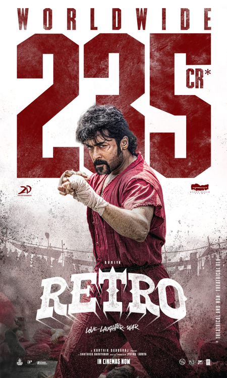 Makers of Suriya-starrer ‘Retro’ thank audiences as film ends up grossing ₹ 235 Crore globally!
