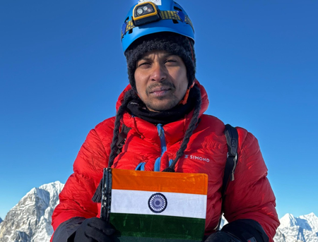 Tripura mountaineer Aritra Roy conquers Mount Everest
