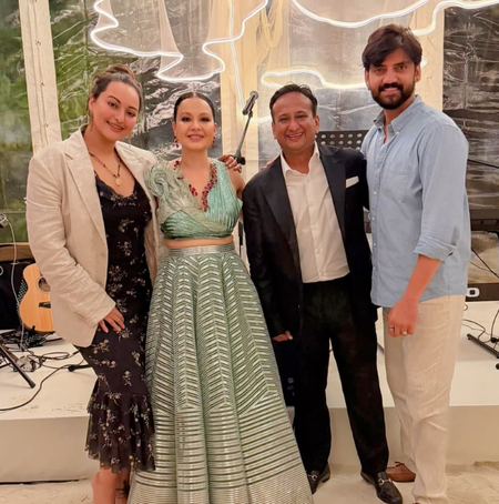 Sonakshi Sinha & Zaheer Iqbal reunite with old friends during their Maldives getaway