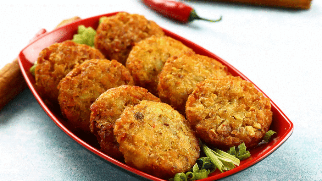 Aloo Peanut Tikki Recipe