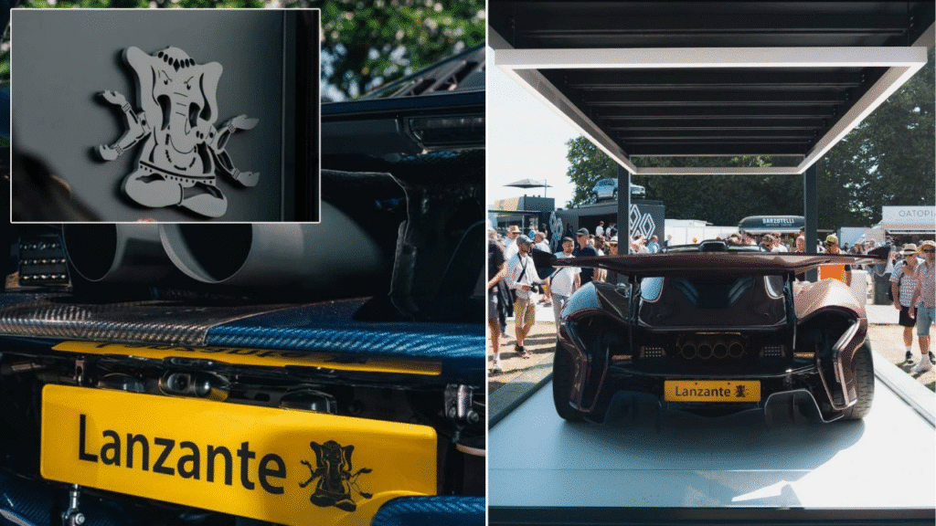 Lanzante Unveils British Supercar Featuring Lord Ganesha Logo
