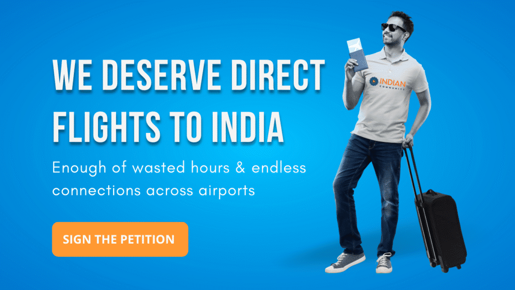 Petition for direct flights to India