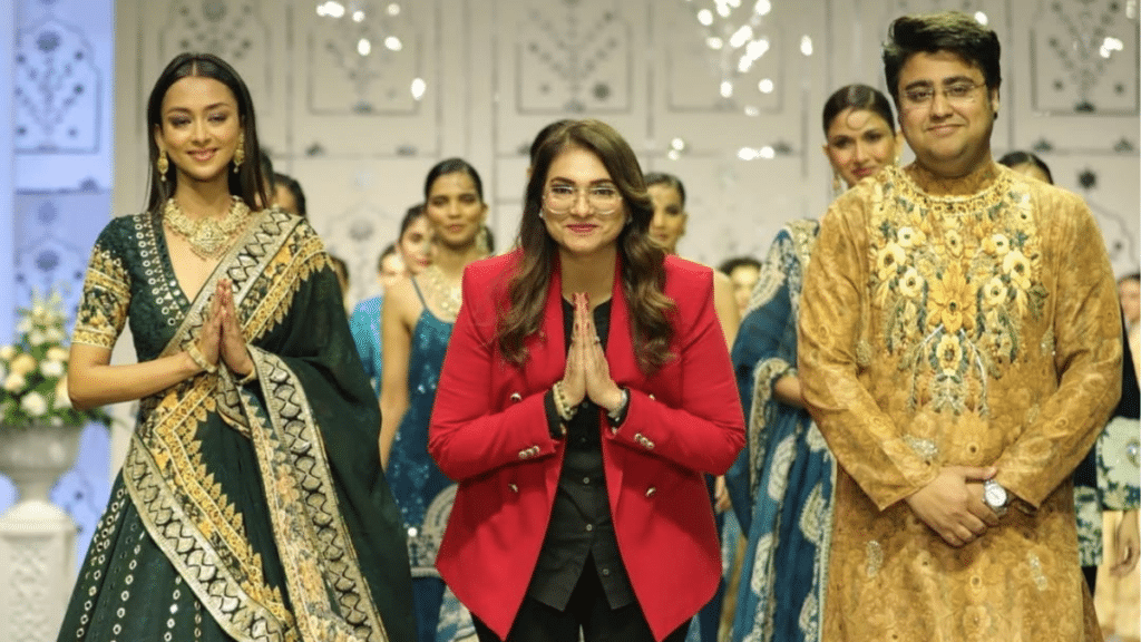 Ashish Raghav Shines as Showstopper for Charu Parashar at Lucknow Times Fashion Week 2025