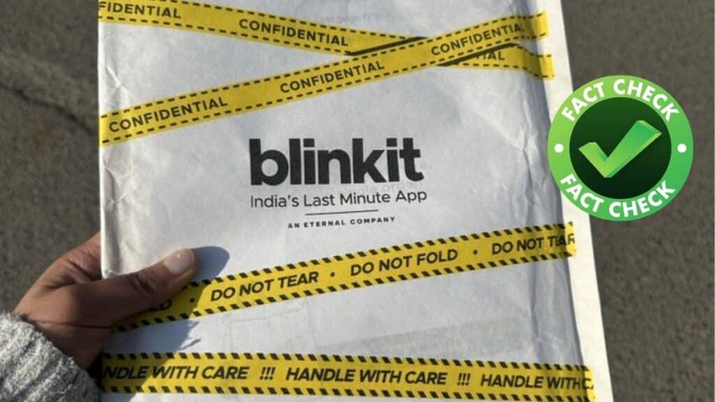 Blinkit instant print service fact check