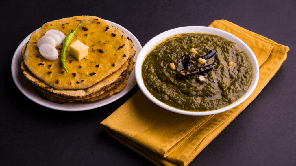 Sarson Ka Saag Aur Makki Ki Roti Recipe
