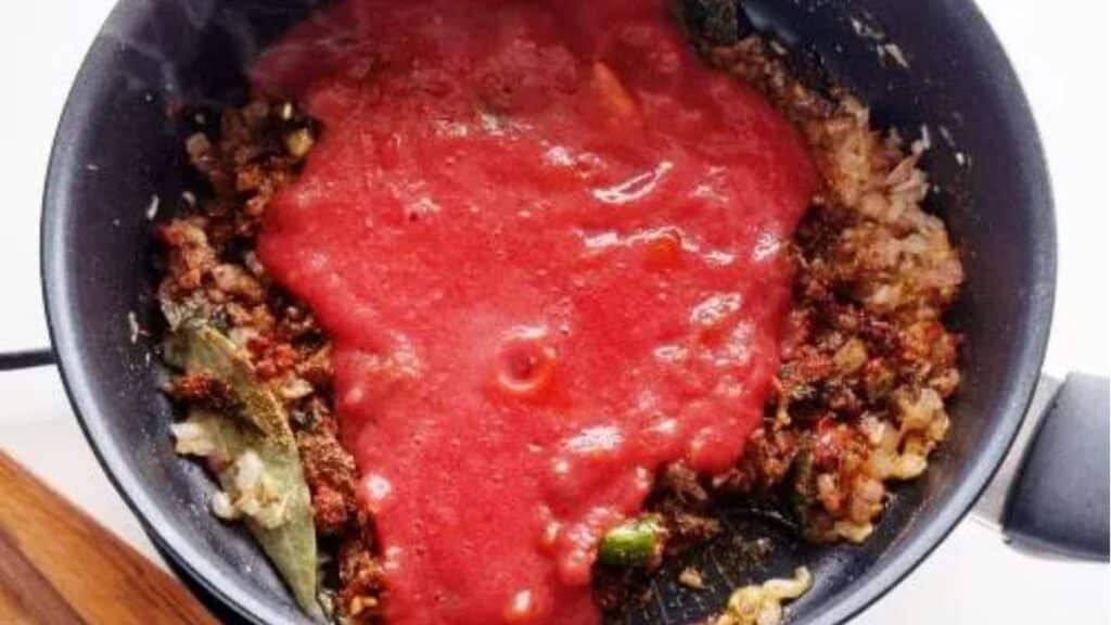 Add Tomatoes and Cook Down