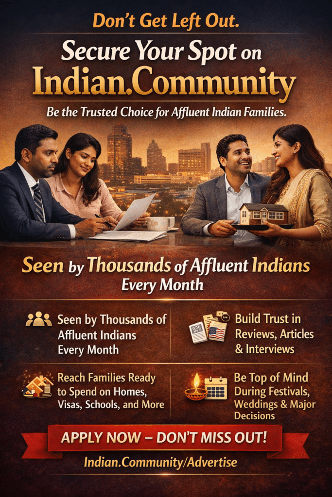 Advertise To Indian Families On Indian.Community 1 Advertise on Indian Community