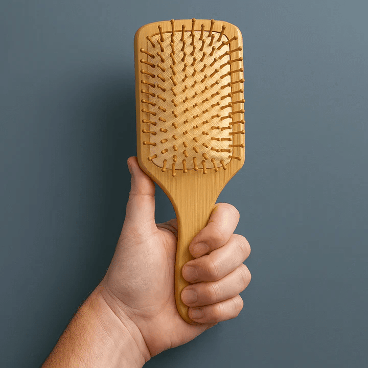 Large Paddle Style Bamboo Hairbrush