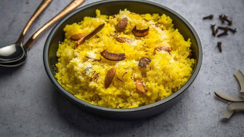 meethe chawal recipe for basant panchami