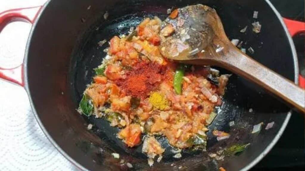 Lauki Ki Sabji 3 Add the Dry Spices and Lauki