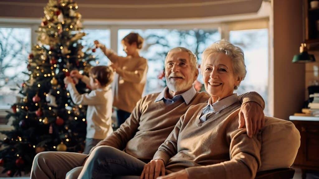 christmas celebration at home