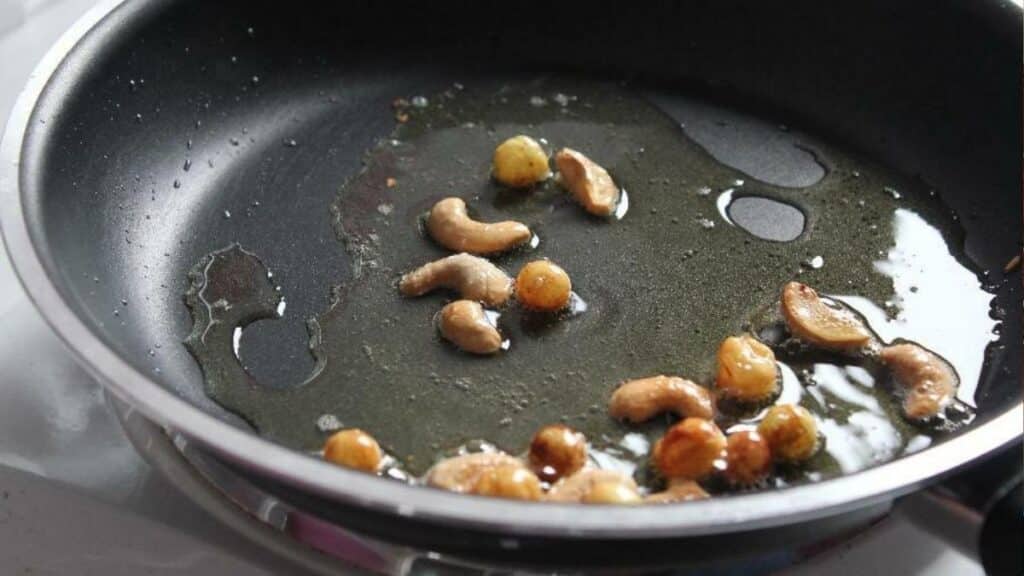 Fry Nuts in Ghee
