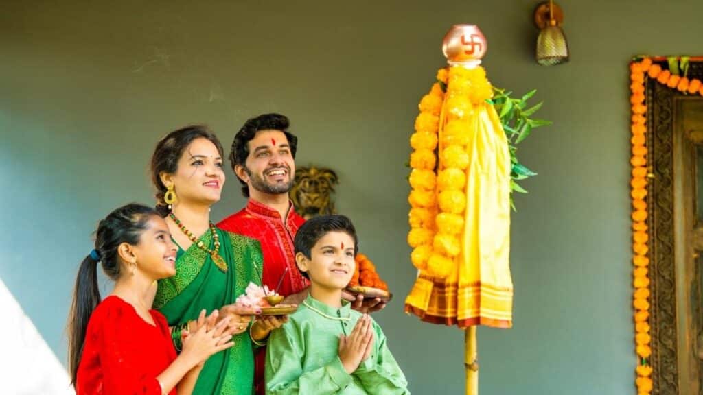 Gudi Padwa celebration at home