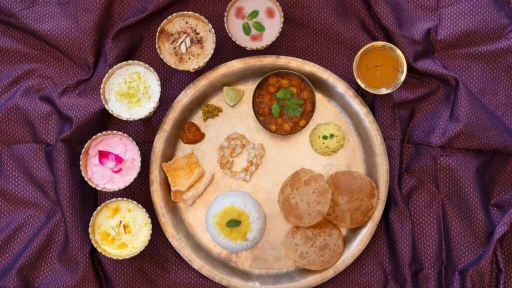 Traditional gudi padwa food
