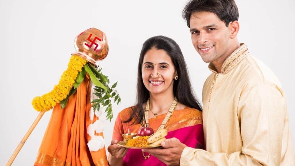 Gudi Padwa celebration at home
