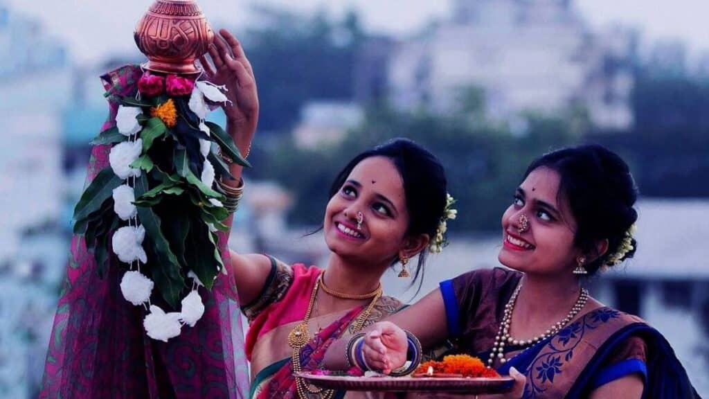 Gudi Padwa celebration at home