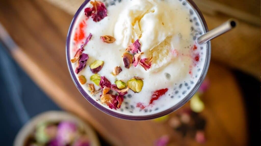 Falooda Recipe: Layered Rose Milk Dessert Rose Milk Dessert (2)