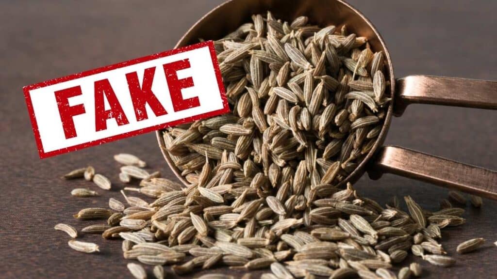 fake cumin scam. ways to detect that