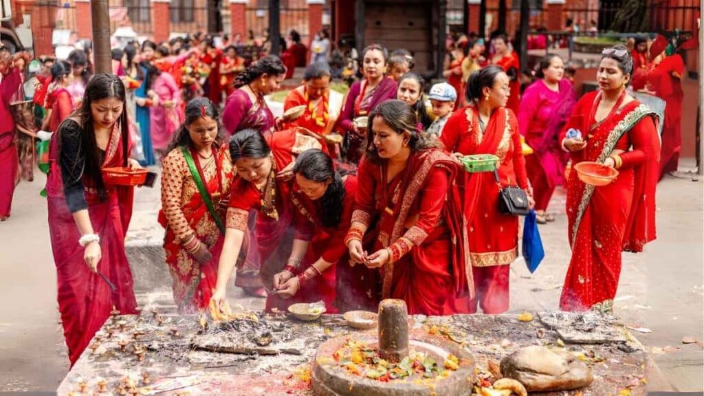 teej Festival celebration in nepal