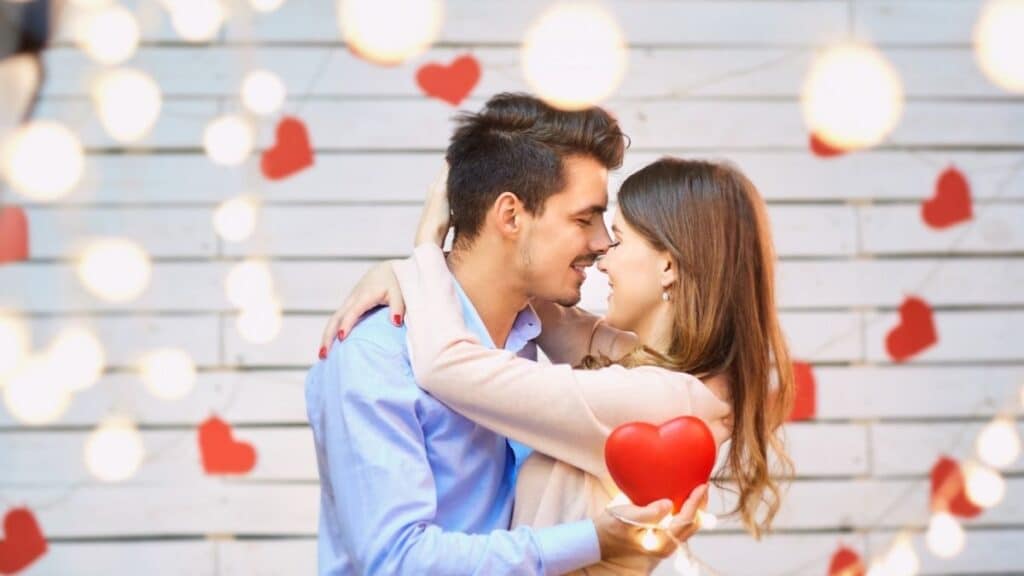 Couples in valentines day