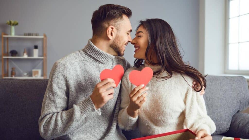 Couples in valentines day